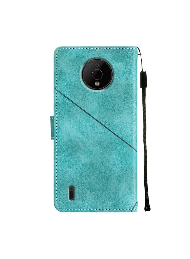 اس-توب جراب لهاتف Nokia C200 مصنوع من الجلد المنقوش بملمس ناعم - Image 3