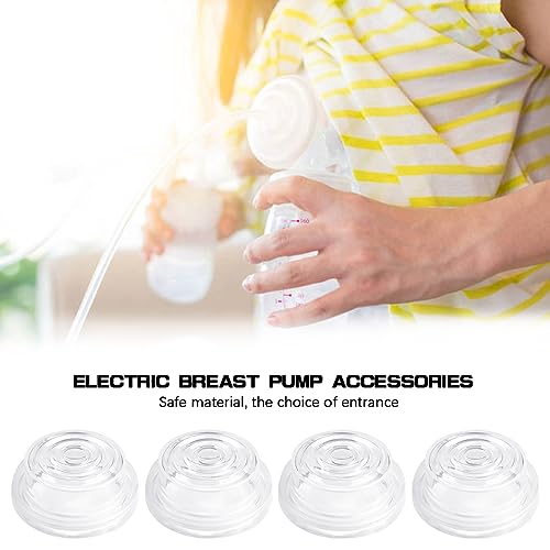UPIQNG 4Pcs 40MM Breast Pump Diaphragms Replacement Wearable Breast Pump Silicone Diaphragm Electric Breast Pump Cover Accessories,Clear - Image 4