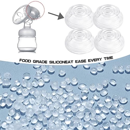 UPIQNG 4Pcs 40MM Breast Pump Diaphragms Replacement Wearable Breast Pump Silicone Diaphragm Electric Breast Pump Cover Accessories,Clear - Image 5