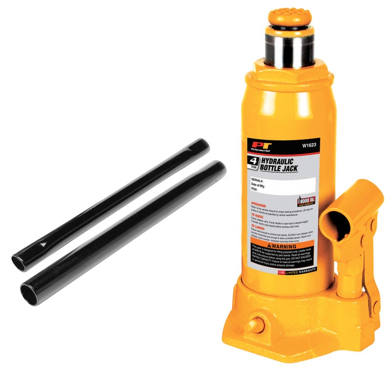 Performance Tool W1623 4-Ton (8,000 lbs.) Heavy Duty Hydraulic Bottle Jack - Image 3
