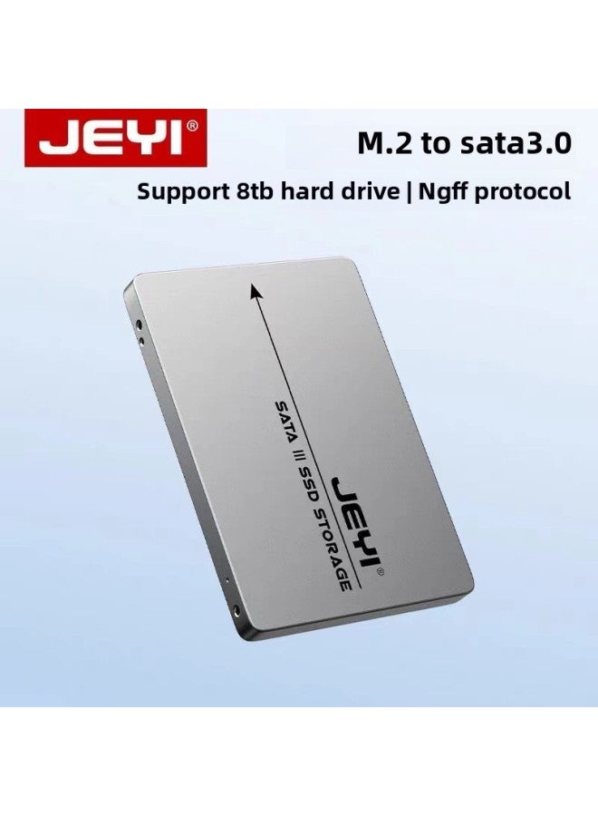 JEYI/Jiayi M.2 Solid State NGFF To 2.5 SATA3 Hard Disk Box External M.2 Ssd Transfer Card B- Key-Color:Sn7 Ngff To Sata Hard Drive Box