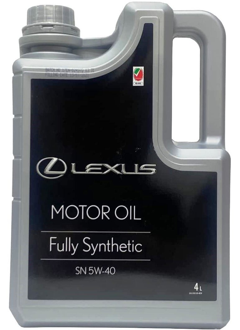 LEXUS - Fully Synthetic 5W40 Engine Oil 4Ltr - Image 1