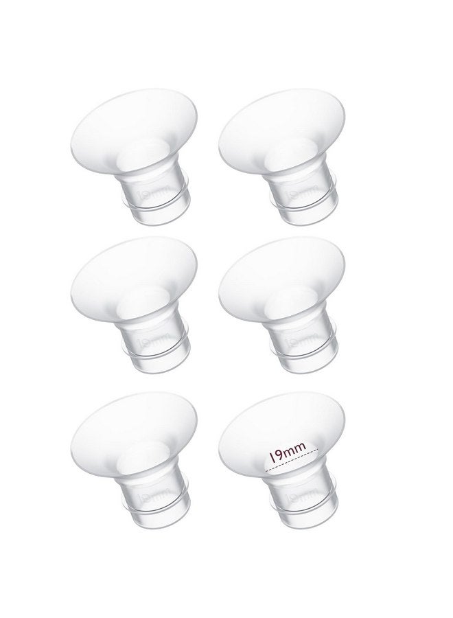 Hranio Flange Insert 19mm 6pcs, Flange Sizing Kit Compatible with Spectra Flange, Spectra Pump Parts, Momcozy Wearable Breast Pump, Manual Breast Pump, Spectra Breast Pump, Medela Pump Parts and More - Image 2