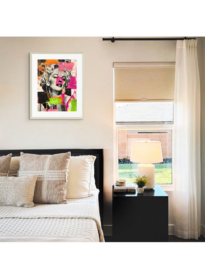 آرت دیکور  ديكور فني مؤطر بطباعة صورة فنية جميلة لمارلين مونرو فن البوب ​​جدار مبدع نابض بالحياة مطبوعات فنية للمشاهير لغرفة المعيشة وغرفة النوم والمكتب - Image 2