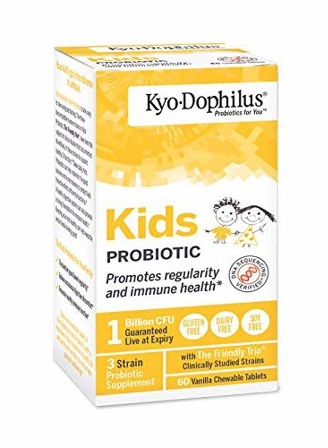 kyolic Kyo-Dophilius Kids Probiotic, Promotes Regularity and Immune Health*, 60 tablets (Packaging may vary) - Image 4