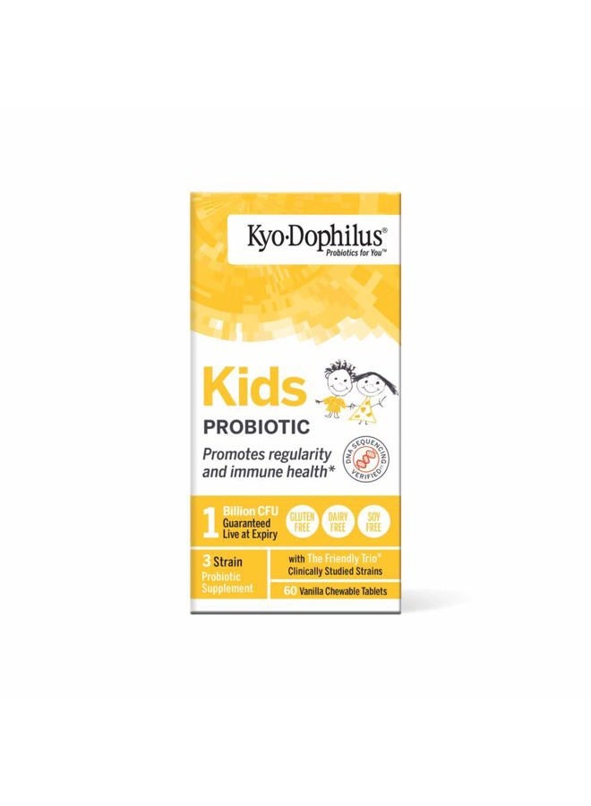 kyolic Kyo-Dophilius Kids Probiotic, Promotes Regularity and Immune Health*, 60 tablets (Packaging may vary) - Image 3