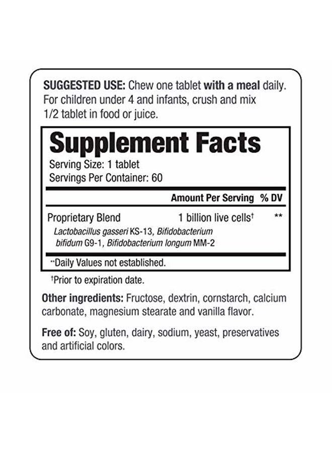 kyolic Kyo-Dophilius Kids Probiotic, Promotes Regularity and Immune Health*, 60 tablets (Packaging may vary) - Image 5