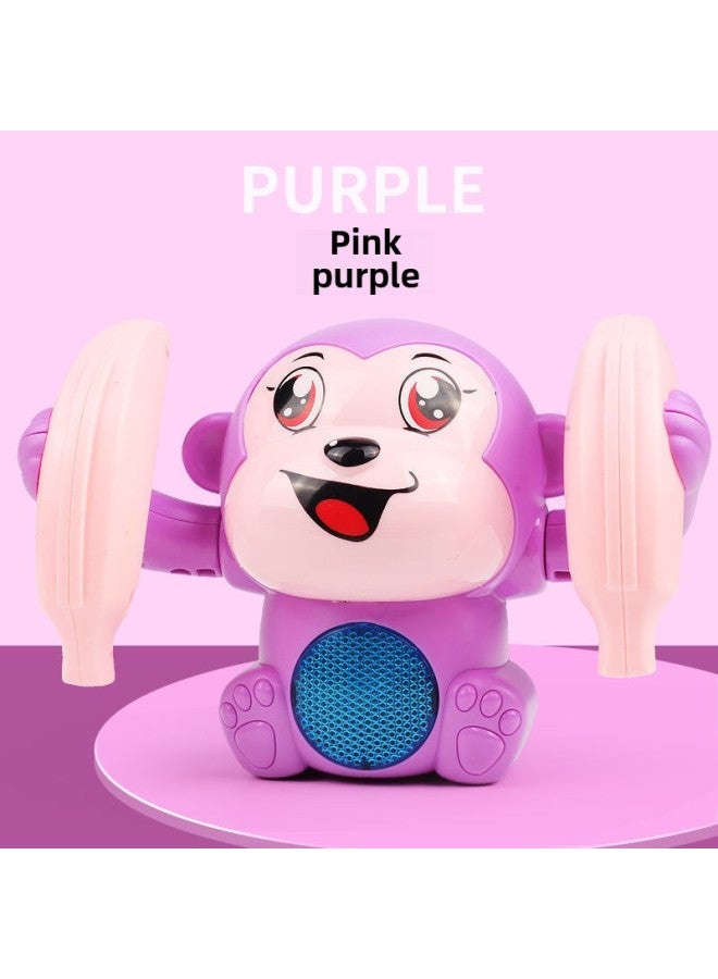 Baby Toys Baby Children Educational Early Education 0-1 Year Old Little Boy Little Girl Coax Baby Artifact Maternal And Infant Supplies-Color:Battery Edition (Section 3, No.7)-Specifications:Voice-activated Tumbling Monkey ]  - Image 2
