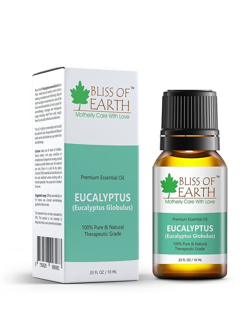 Bliss of Earth Organic Eucalyptus & Peppermint Essential Combo For Aromatherapy Pack of 2X10ml - Image 2