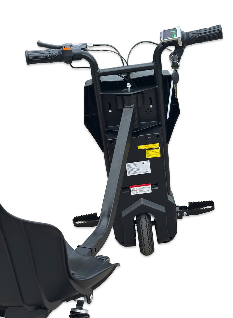 بيبي سكوتر كهربائي قوي ٣٦ فولت للانجراف والدوران ٣٦٠ درجة للأطفال والكبار – هيكل قابل للتعديل مع بلوتوث ومجموعة حماية، ثلاث سرعات، محرك بدون فُرش بقدرة ٢٥٠ واط، سرعة من ٨ إلى ١٥ كم/س، يتحمل وزن حتى ٨٠ كجم، مناسب لعمر ٦ سنوات وأكثر. - Image 5