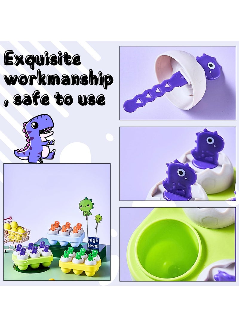 SYOSI SYOSI Popsicles Mold, Homemade Popsicles Mold, 6 Reusable Ice Pop Mold for Baby, Dinosaur Egg Popsicle Mold for Toddler, BPA-Free, Dishwasher-Safe - Image 5
