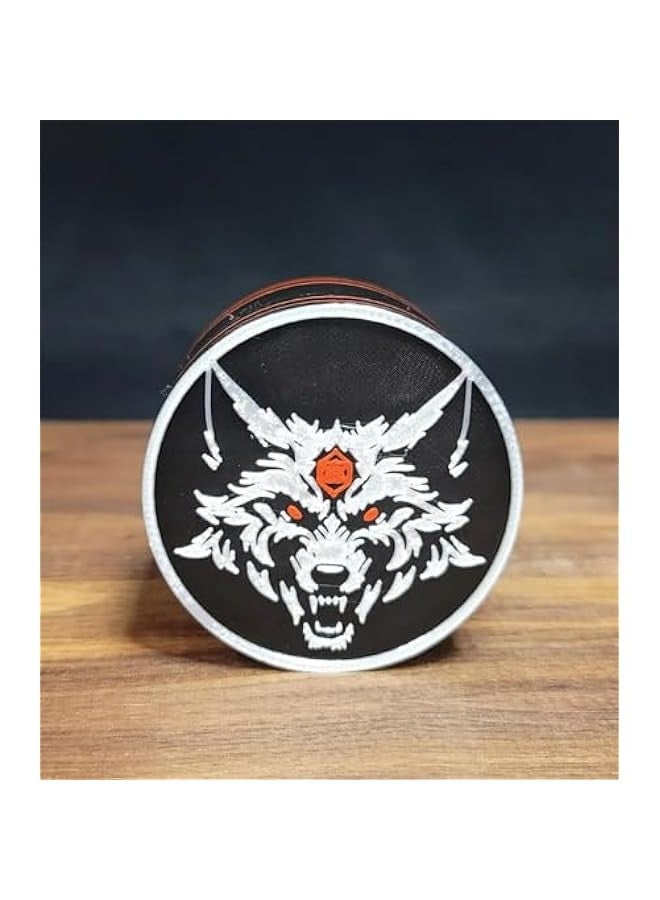 مجموعة اكواب بتصميم برج وولف بايت دايس تاور مع صندوق تخزين النرد، تخزين خاص لاكواب دي ان دي (12 اونصة)، ملحقات دي ان دي - Image 5