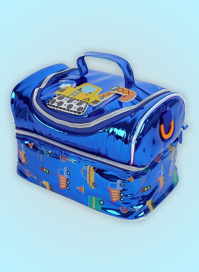 LITTLE SURPRISE BOX Little Surpise Box,Transport Theme Double Compartment Insulated Lunch Bag For Kids - Image 2