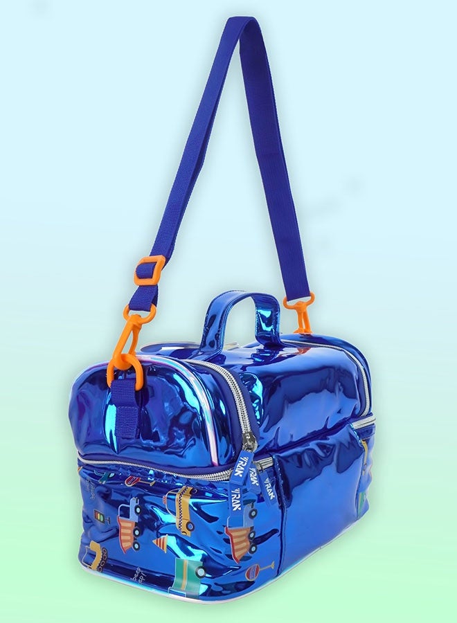 LITTLE SURPRISE BOX Little Surpise Box,Transport Theme Double Compartment Insulated Lunch Bag For Kids - Image 4