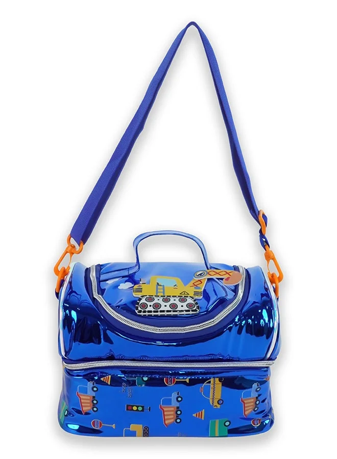 LITTLE SURPRISE BOX Little Surpise Box,Transport Theme Double Compartment Insulated Lunch Bag For Kids