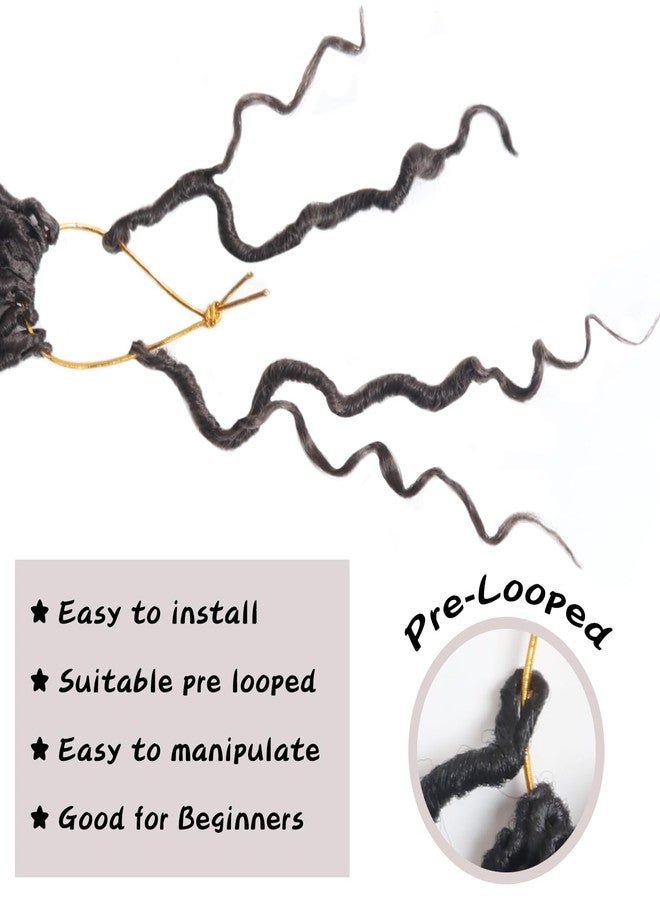 Vemet Goddess Locs Crochet Hair,8 Inch 9 Packs Faux Locs Synthetic Crochet Hair for Black Women, Boho Style Pre looped crochet with Curly Ends - Image 5
