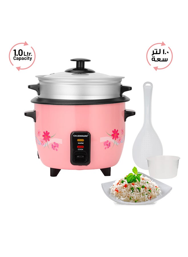 أولسنمارك موقد طبخ أرز كهربائي 3 في 1 1 L 400 W OMRC2250H أبيض/فضي - Image 1