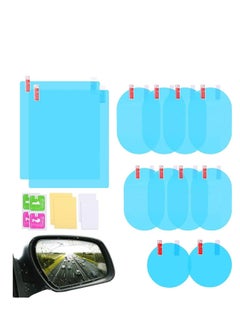 Car Rearview Mirror Film, Anti Fog, Anti Glare, Anti Scratch, Anti Mis, Rainproof Waterproof, HD Nano Clear Protective Sticker Film for Car Mirrors, Side Windows, Safe Driving