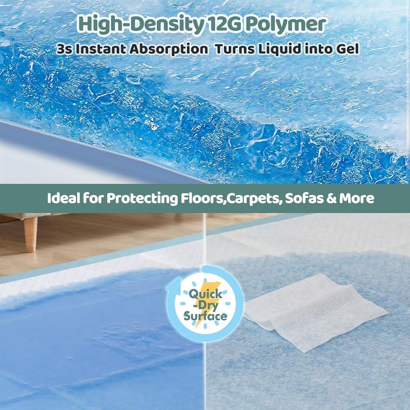 Gimars Extra Large XXXL 30"x36" Thicker Heavy Absorbency Pet Training Puppy Pee Pads- Jumbo Disposable Polymer Quick Dry No Leaking Pee Pads for Dogs, Cats, Rabbits Pets - Image 5