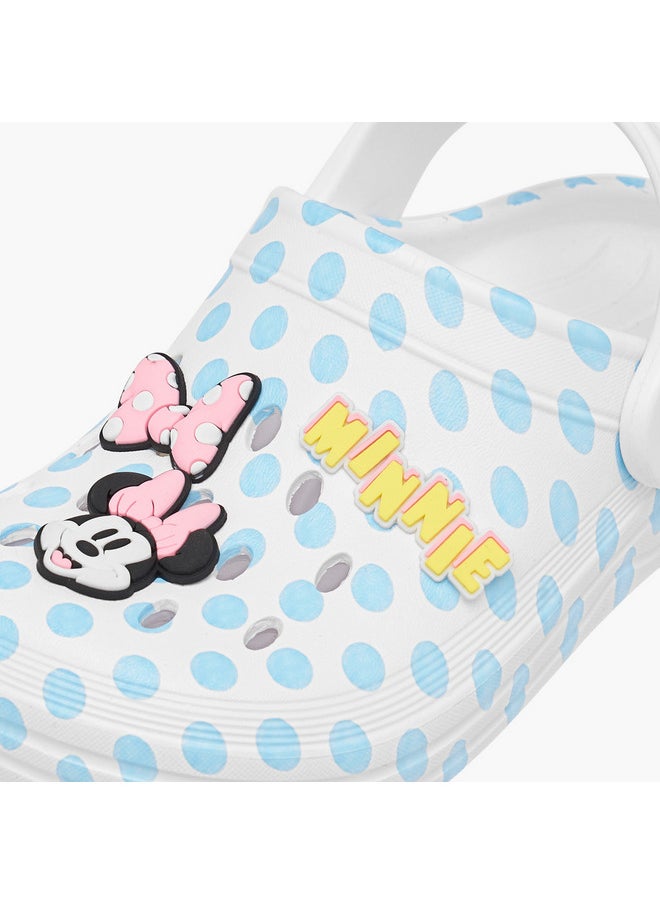 Disney Girls Minnie Mouse Applique Detail Clogs with Backstrap  - Image 4