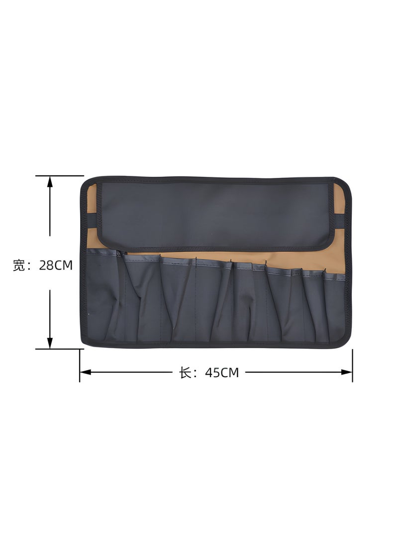 Foldable Tool Bag Roll up Organizer Portable Kit Storage Wrench Holder Heavy Duty Pouch oxford fabric (tools not included) - Image 4