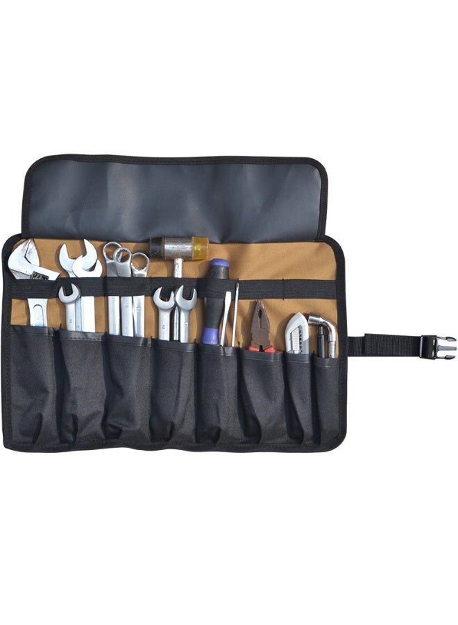 Foldable Tool Bag Roll up Organizer Portable Kit Storage Wrench Holder Heavy Duty Pouch oxford fabric (tools not included) - Image 2