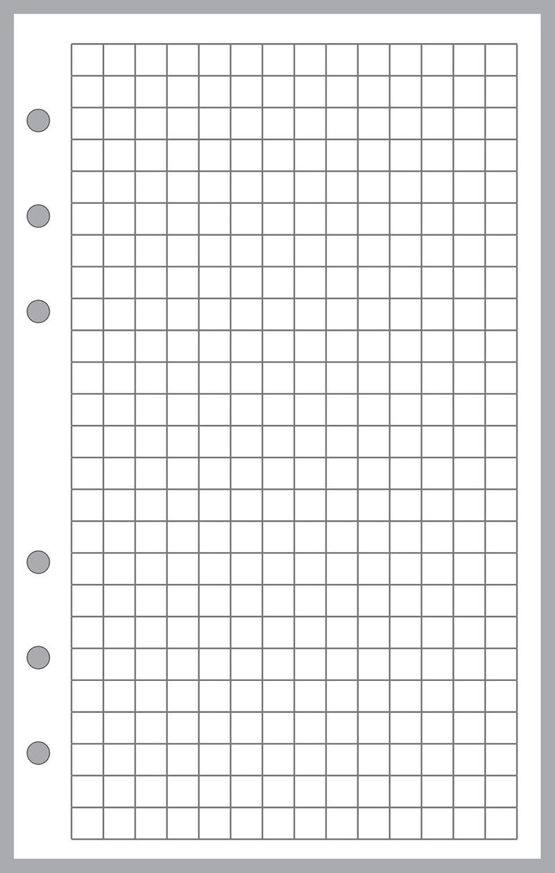 Handy Forms Compact Size Graph Paper Refill, Sized and Punched for Franklin Covey Compact and Other Notebooks (4.25" x 6.75") - Image 1