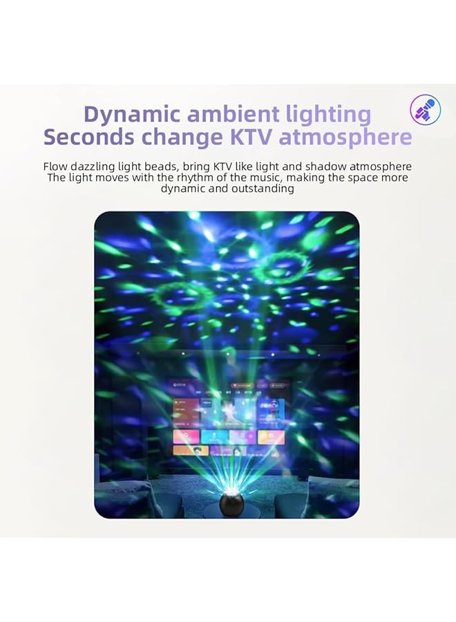 erorex Bluetooth Speakers Portable Bluetooth Karaoke Speaker Wireless Microphones And Party Lights For Kids And Adults Gifts For Birthday Party Outdoor Home Ktv Set Disco Led Lights Handheld Mic  - Image 3