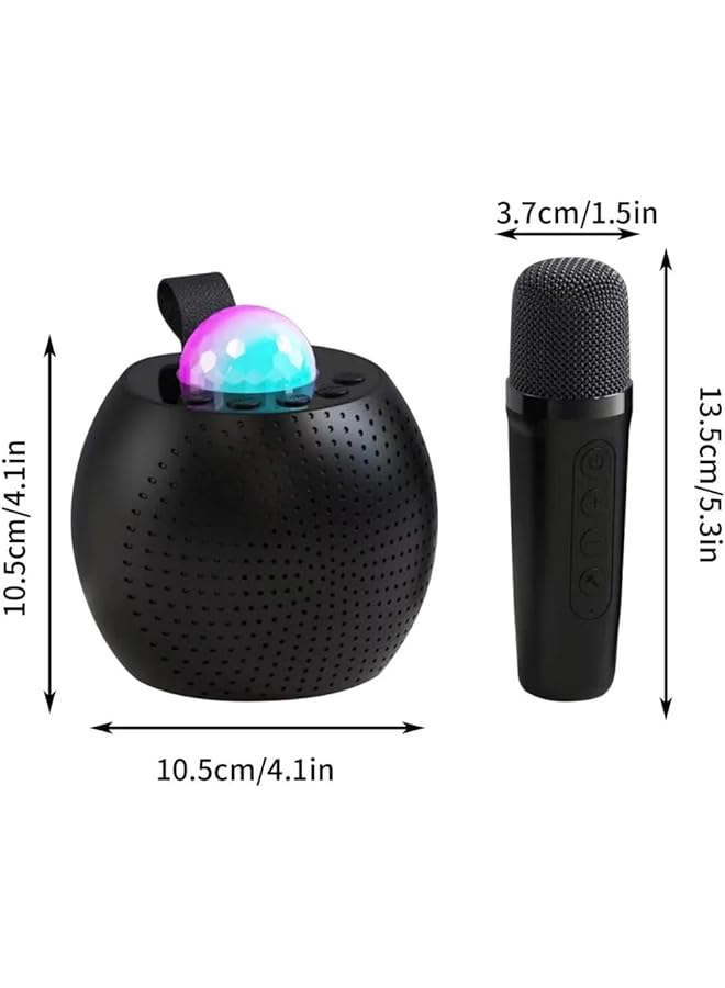 erorex Bluetooth Speakers Portable Bluetooth Karaoke Speaker Wireless Microphones And Party Lights For Kids And Adults Gifts For Birthday Party Outdoor Home Ktv Set Disco Led Lights Handheld Mic  - Image 5