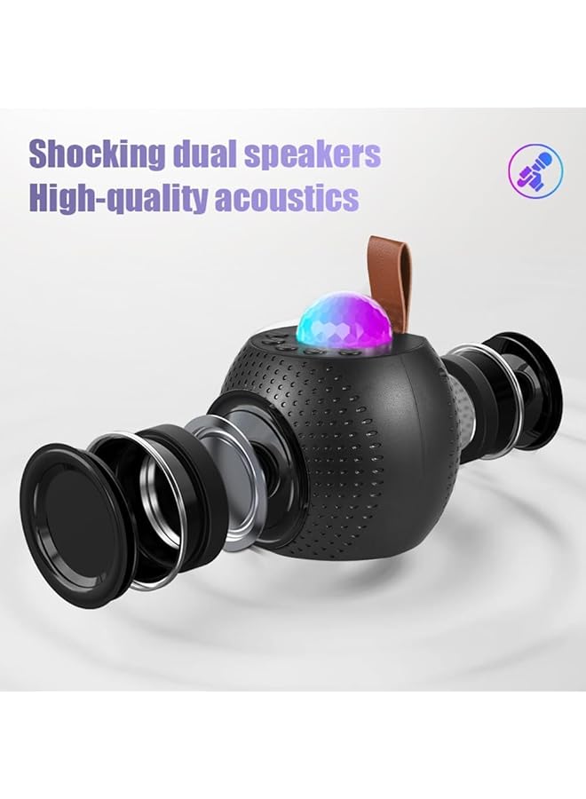 erorex Bluetooth Speakers Portable Bluetooth Karaoke Speaker Wireless Microphones And Party Lights For Kids And Adults Gifts For Birthday Party Outdoor Home Ktv Set Disco Led Lights Handheld Mic  - Image 4