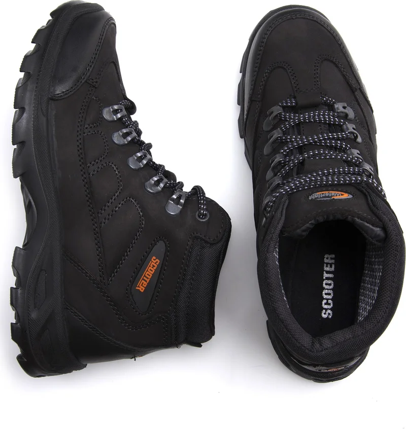 Scooter  Waterproof Leather Black Women's Shoes G5538CS