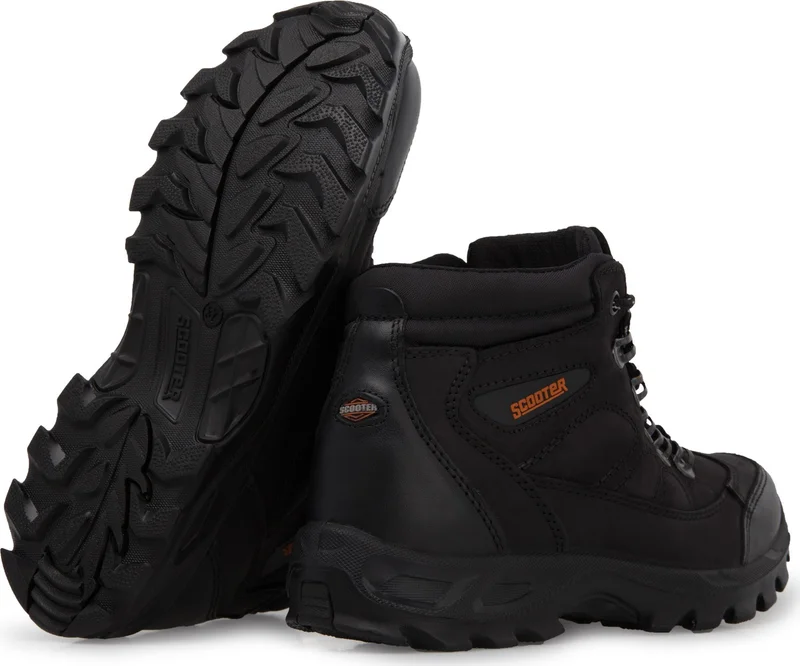 Scooter  Waterproof Leather Black Women's Shoes G5538CS