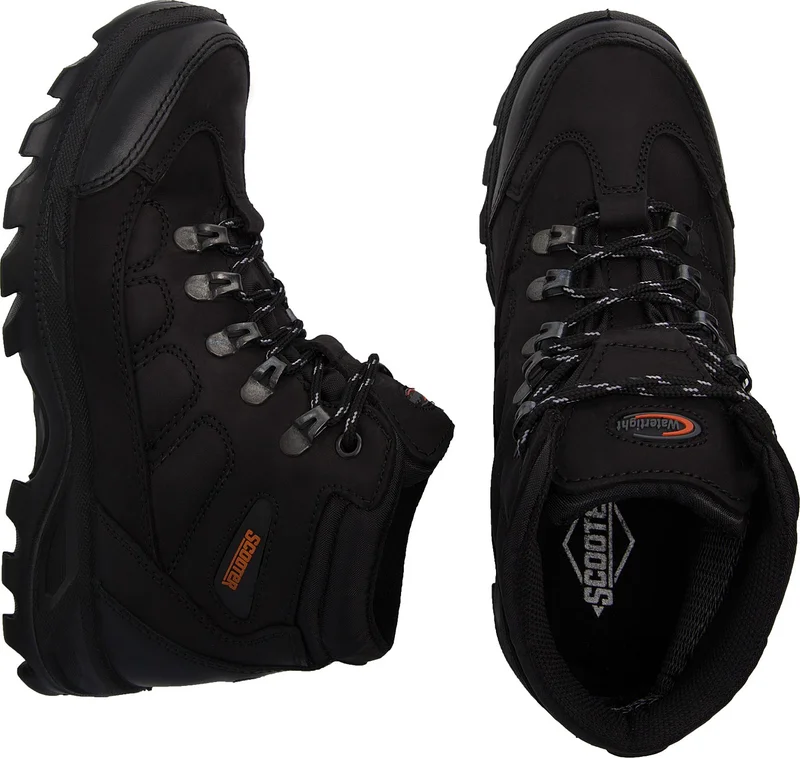Scooter  Waterproof Leather Black Women's Shoes G5538CS
