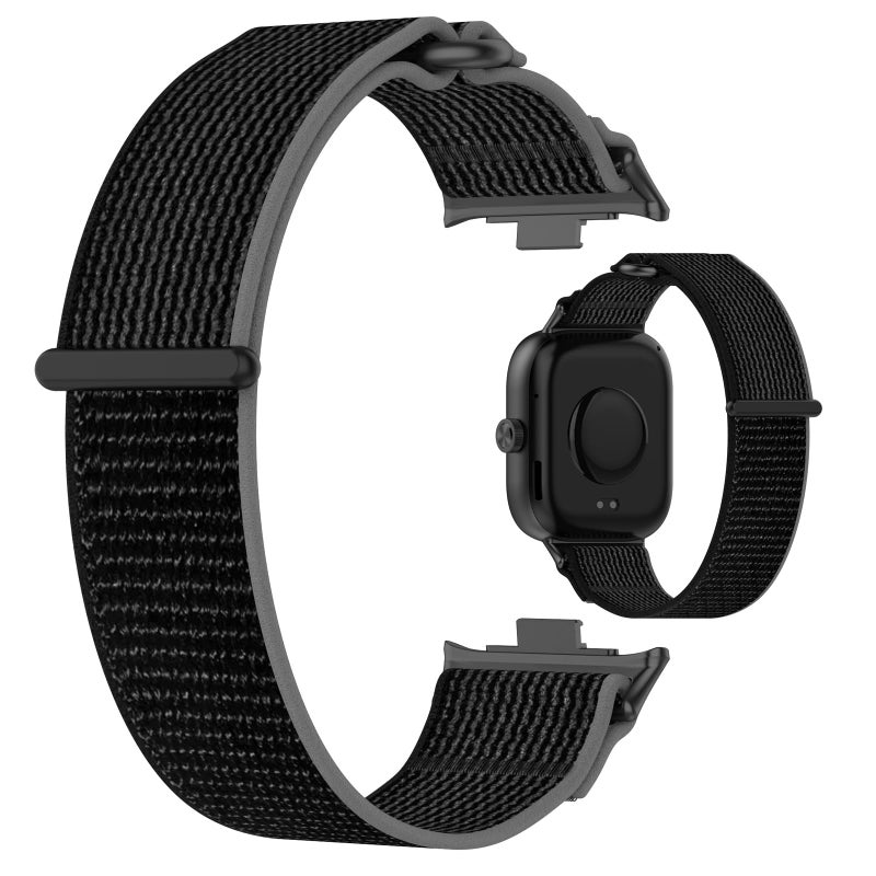 LOKEKE Replacement Strap Compatible with Redmi Watch 4 & Xiaomi Band 8 Pro – Black Silicone Watch Band - Image 2