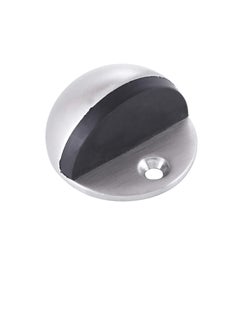 Dorfit Dorfit Stainless Steel SUS 304 Floor Mounted Door Stopper Half Round Moon with Black Rubber Padding  - Image 3