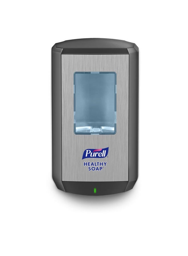 Purell مجموعة بدء التشغيل من صابون بريل الصحي الرغوي اللطيف CS6، 1-1200 مل إعادة تعبئة صابون بريل الصحي الرغوي اللطيف + 1 – موزع صابون بريل CS6 الجرافيتي بدون لمس (عبوة من 1) – 6574-1G - Image 1