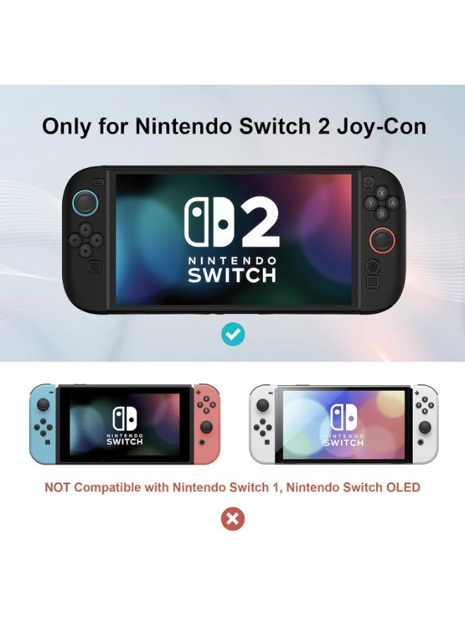 كينسو غطاء واقي لتحكمات Switch 2 Joy-Con - من السيليكون الناعم، متوافق مع تحكمات نينتندو سويتش 2 الجديدة 2025 (أزرق + أحمر) - Image 2