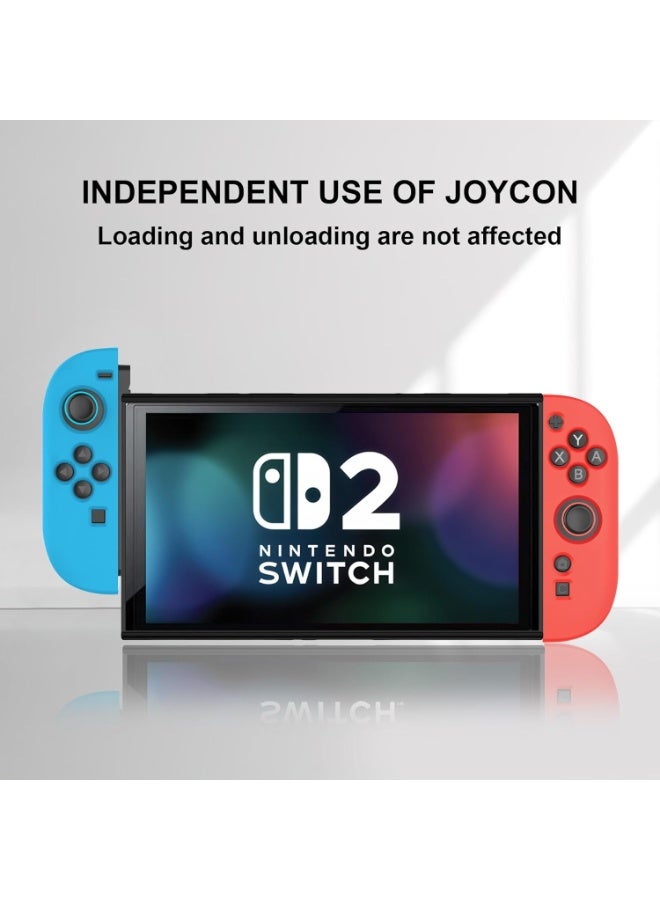 كينسو غطاء واقي لتحكمات Switch 2 Joy-Con - من السيليكون الناعم، متوافق مع تحكمات نينتندو سويتش 2 الجديدة 2025 (أزرق + أحمر) - Image 3