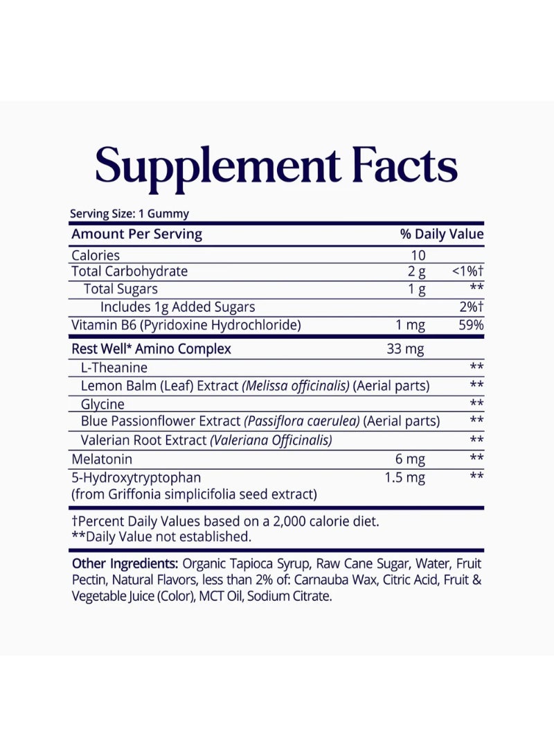 SugarbearPRO 35-Gummies Sleep 5-HTP Amino Vegan Vitamin Gummies - 3 Month Supply Pack Of 3 - Image 4