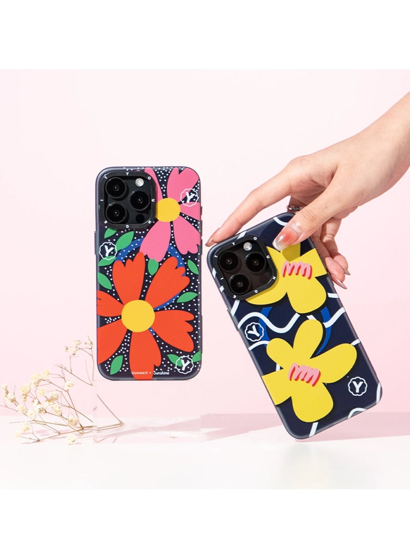 YOUNG KIT حافظة شمسية صفراء من Young Kit لجهاز Apple iPhone 15 Pro Max بحجم 6.7 بوصة - سلسلة Sunshine - لون أصفر - Image 3