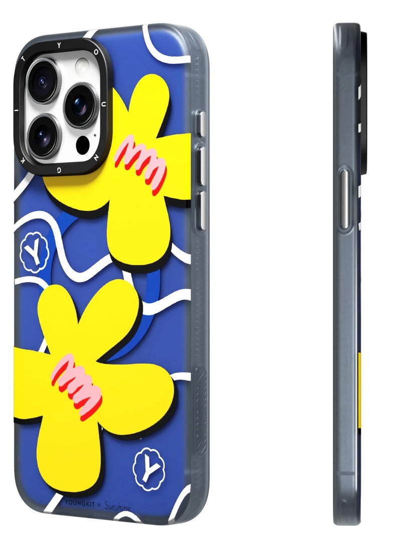 YOUNG KIT حافظة شمسية صفراء من Young Kit لجهاز Apple iPhone 15 Pro Max بحجم 6.7 بوصة - سلسلة Sunshine - لون أصفر - Image 2