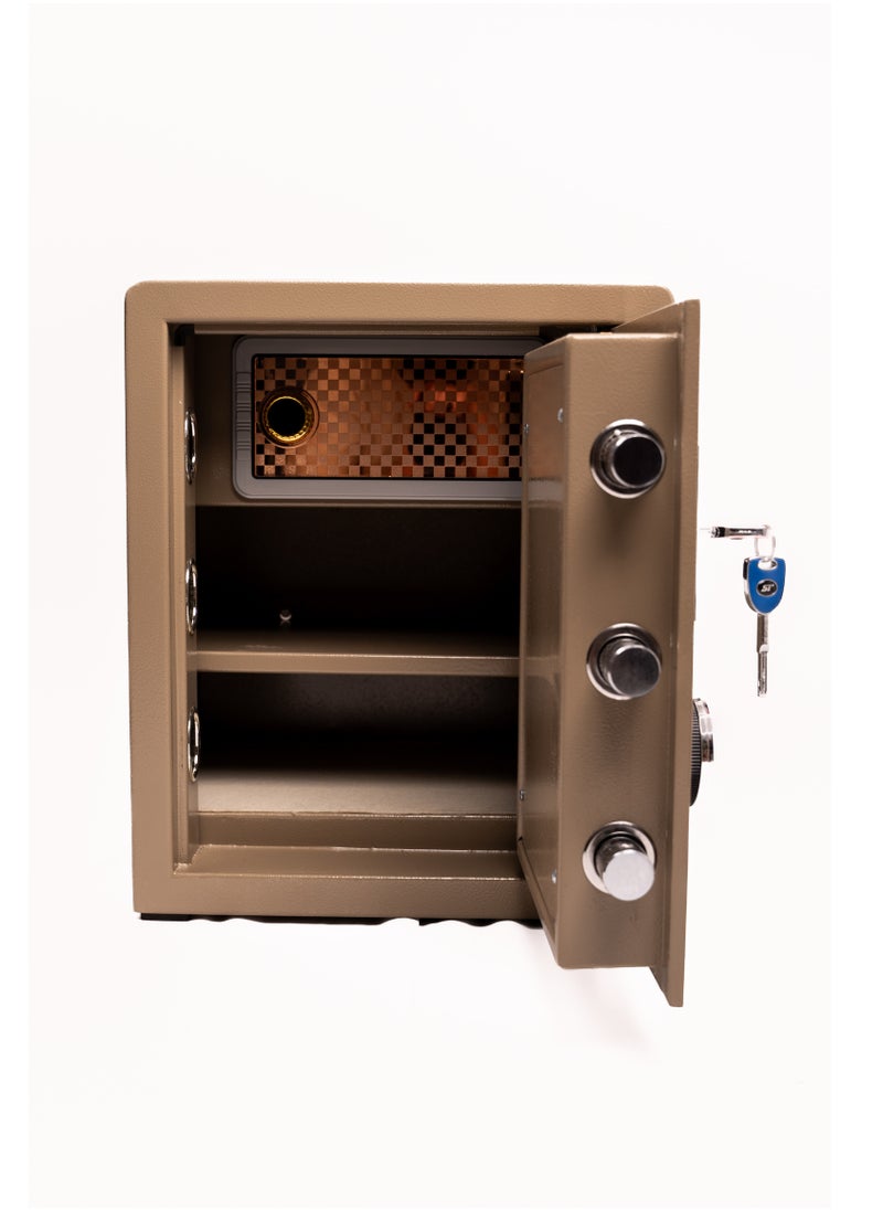 Generic - Luxury Fire-Resistant Digital Security Safe With Electronic Number Pad And Lock And Physical  Key   45*38*32 CM - Image 1