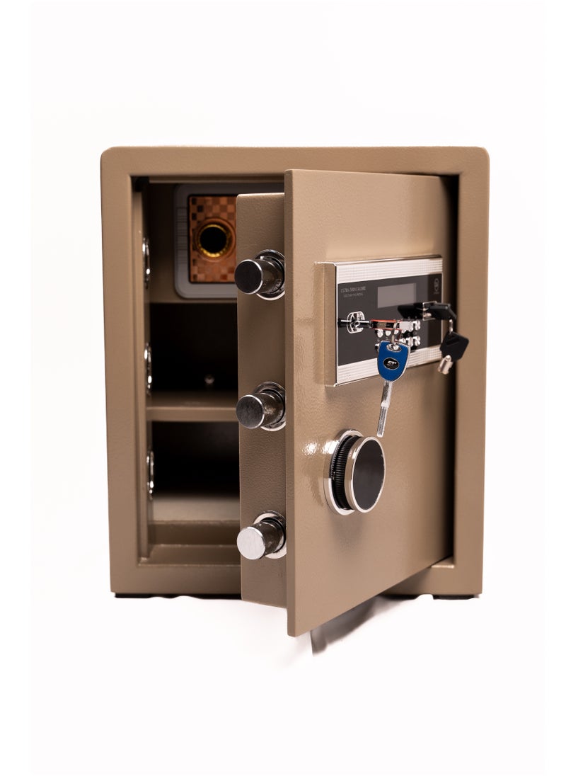 Generic - Luxury Fire-Resistant Digital Security Safe With Electronic Number Pad And Lock And Physical  Key   45*38*32 CM - Image 1