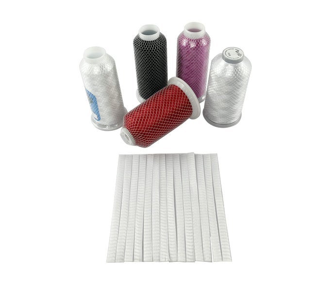 100PCS THREAD NET SPOOL SAVER FOR DIFFERENT SIZES OF EMBROIDERY SEWING QUILTING AND SERGER THREAD SPOOLSCONES 15X1CM