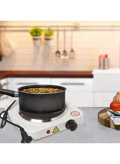 Generic Hot Plate Single Burner Hotplate Cooking Stove Cooker Heater For Cooking Non-Stick Coating, Overheat Protection Electric Cooking 1000 Watt – Model: jx-1010A (white)  - Image 4