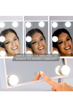 Cool Baby COOLBABY Lighted Vanity Mirror with 12 x 3W Dimmable LED Bulbs and Touch Control Design Hollywood Style Makeup Cosmetic Mirrors with Lights  - Image 3