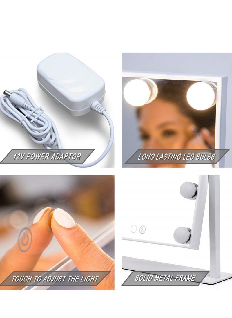 Cool Baby - COOLBABY Lighted Vanity Mirror with 12 x 3W Dimmable LED Bulbs and Touch Control Design Hollywood Style Makeup Cosmetic Mirrors with Lights - Image 1