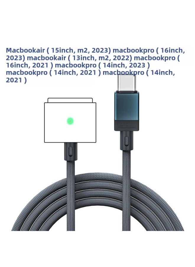 Generic Magsafe3 Magnetic Charging Wire 140W USB-C To Magnetic3 Cable Fast Charging Connector Wire-Specifications:2m/blue (140w)  - Image 1