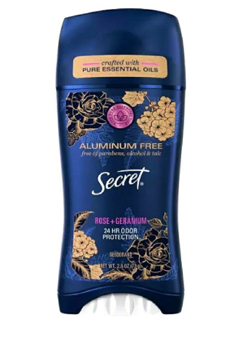 سيكريت مزيل عرق ستيك روز + جيرانيوم حماية 24 ساعة - 73 جم - Image 2