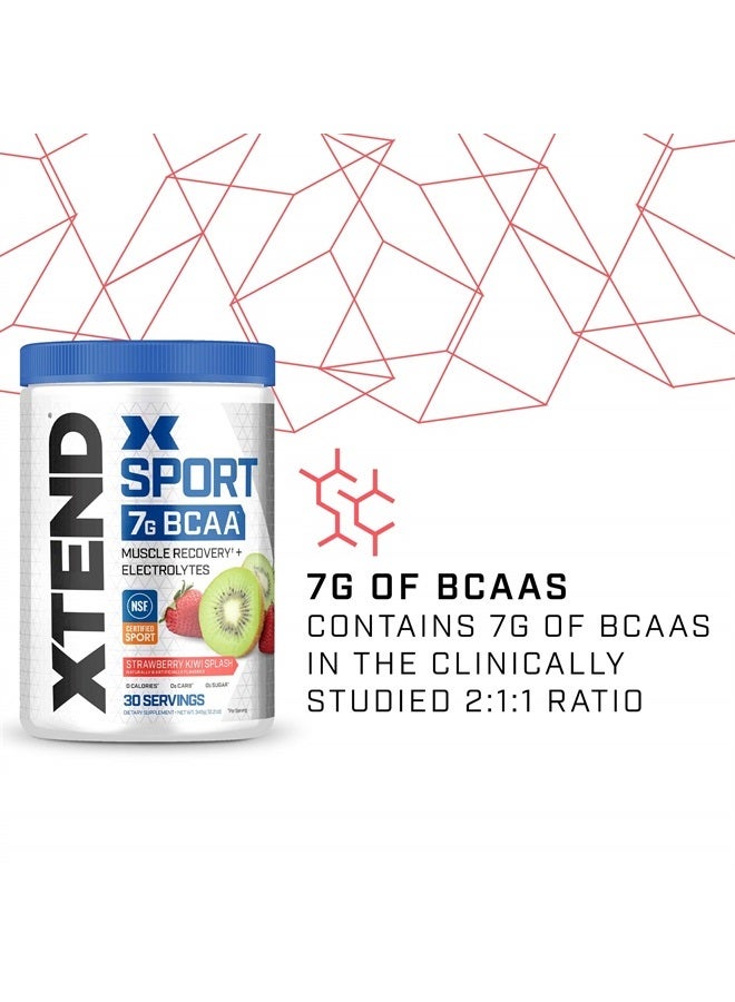 SCIVATION XTEND Sport BCAA Powder Strawberry Kiwi Splash - Electrolyte Powder for Recovery & Hydration with Amino Acids - 30 Servings - Image 3